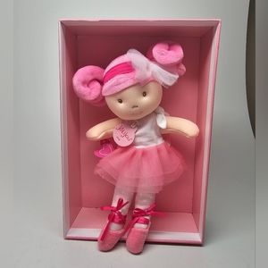 NEW Pink Ballerina Les Tutus Jolijou Soft Doll Doudou et Companie